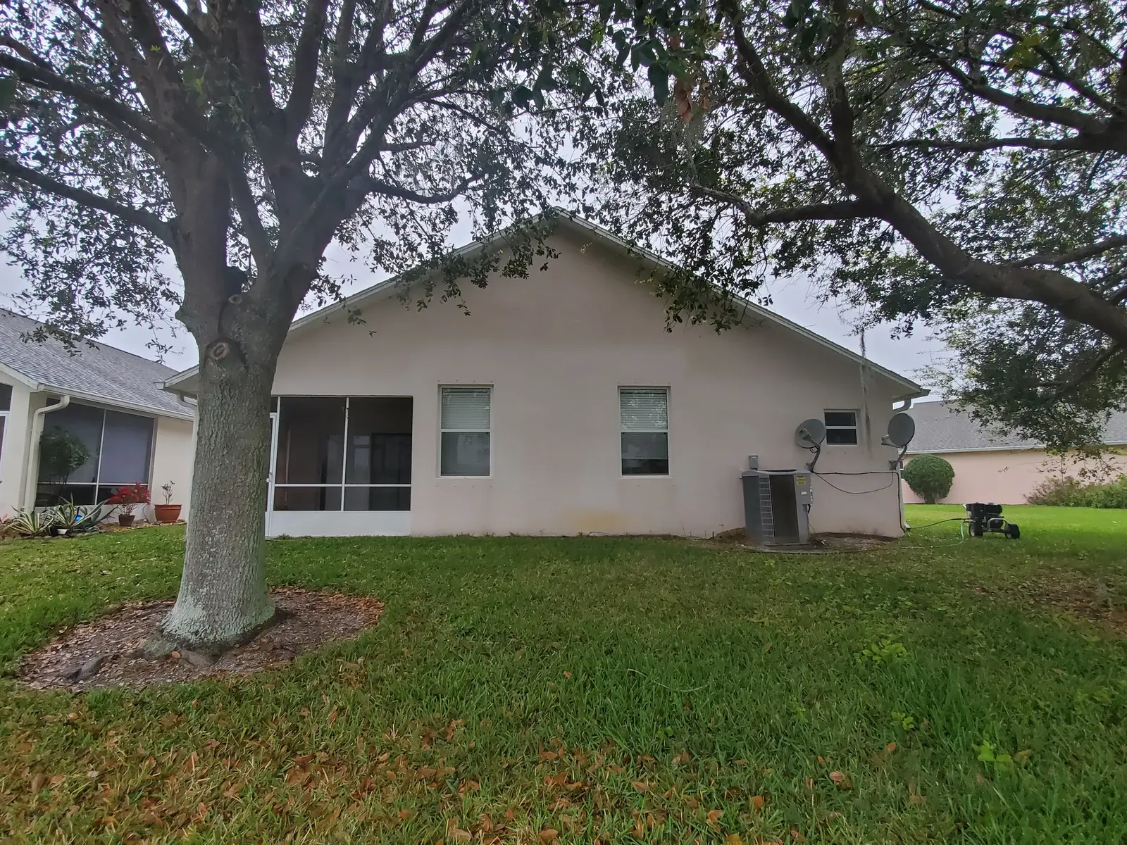 Clean white exterior finish - real Volusia County painting project
