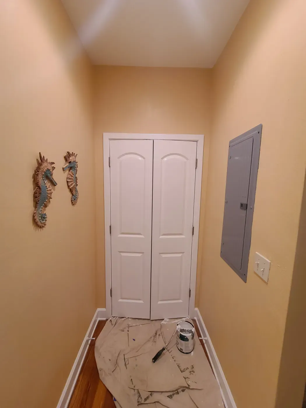 Interior wall and trim painting - real Volusia County painting project