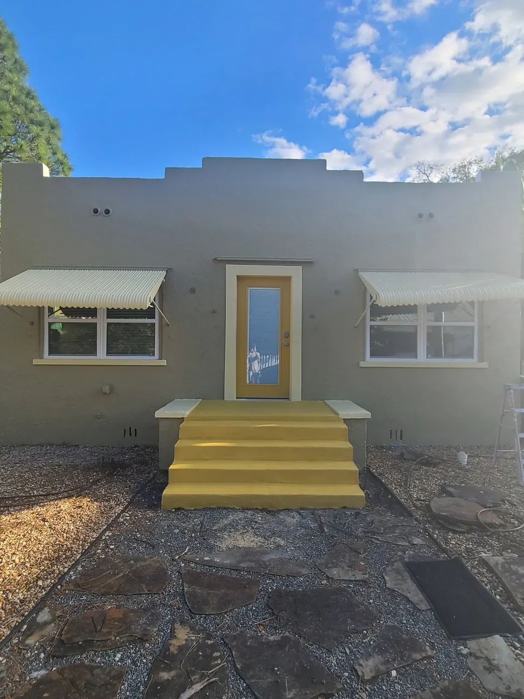 New Smyrna Beach exterior detail - real Volusia County painting project