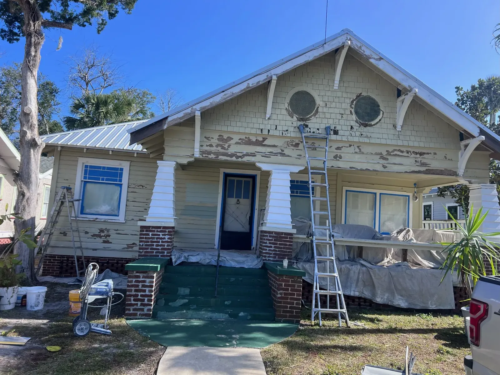 Old Town home project view - real Volusia County painting project