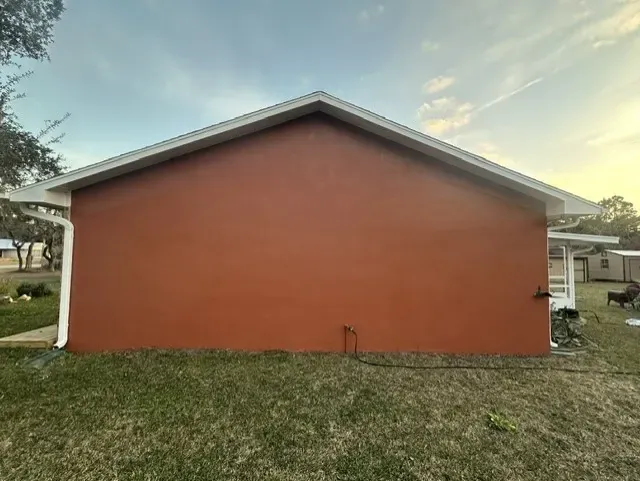 Finished Oak Hill exterior view - real Volusia County painting project
