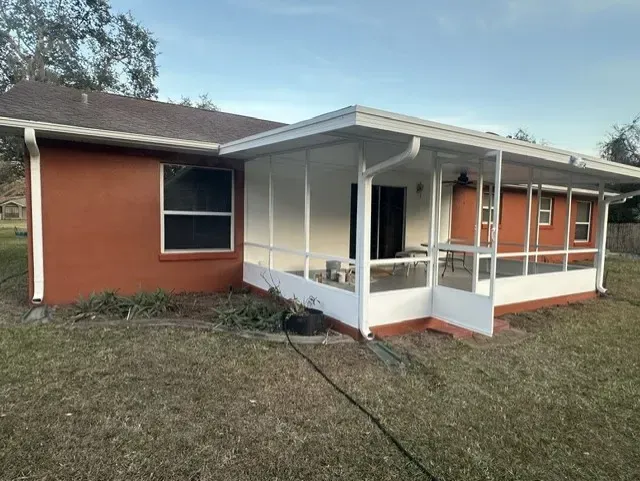 Finished Oak Hill exterior view - real Volusia County painting project
