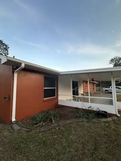 Finished Oak Hill exterior view - real Volusia County painting project