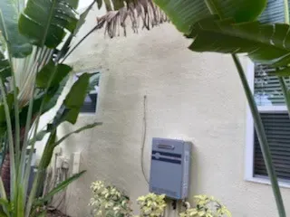 Stucco repair and prep detail - real Volusia County painting project