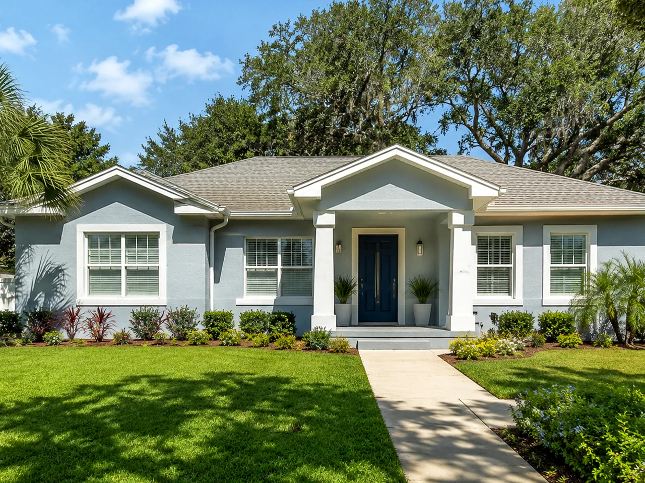 Freshly painted home in Edgewater, Florida