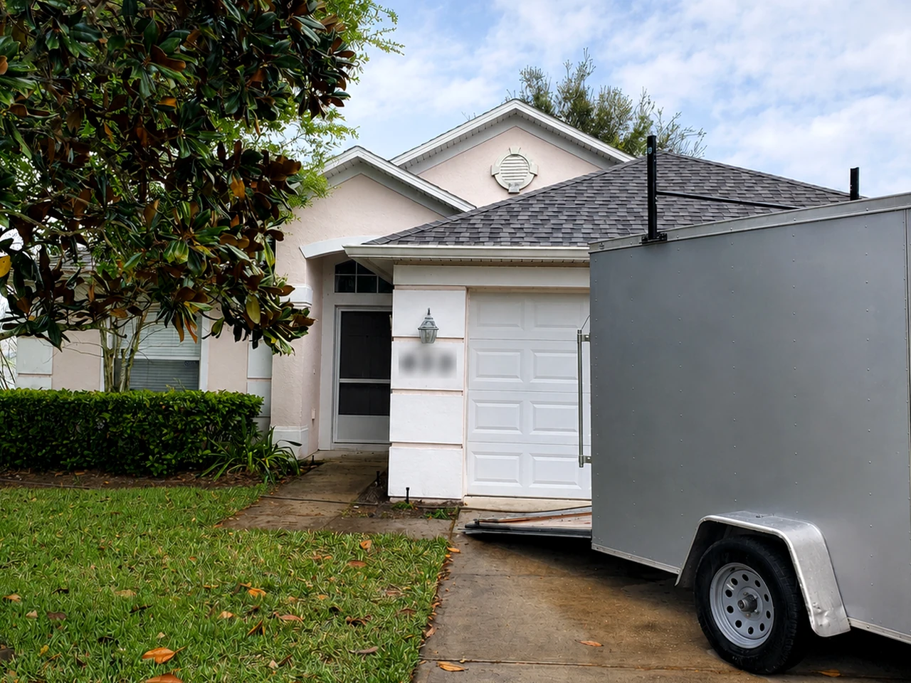 Freshly painted Florida home used for common painting questions