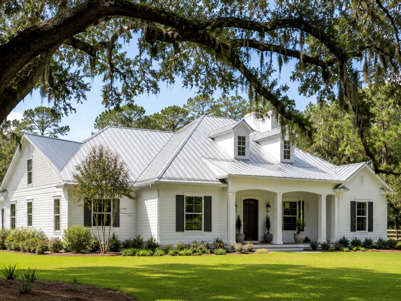 Freshly painted home in Oak Hill, Florida