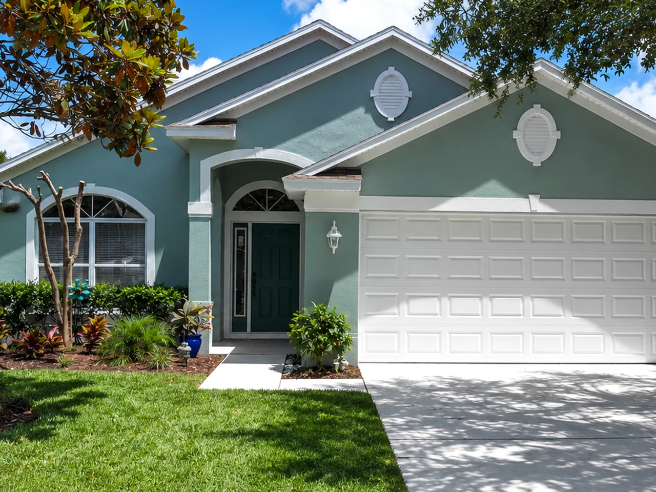 Freshly painted Florida home used for customer reviews and project proof