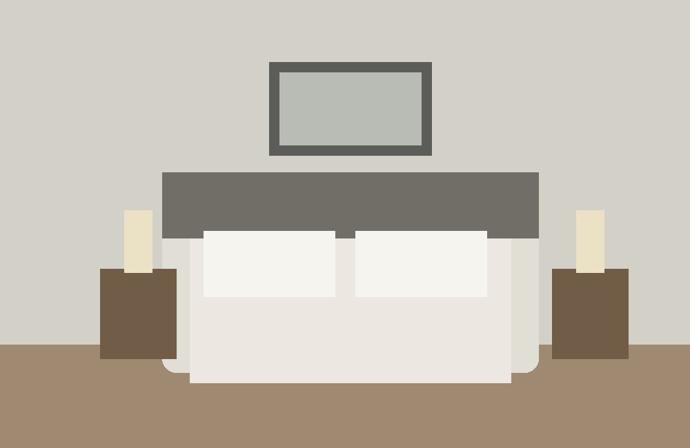 Bedroom paint visualizer example