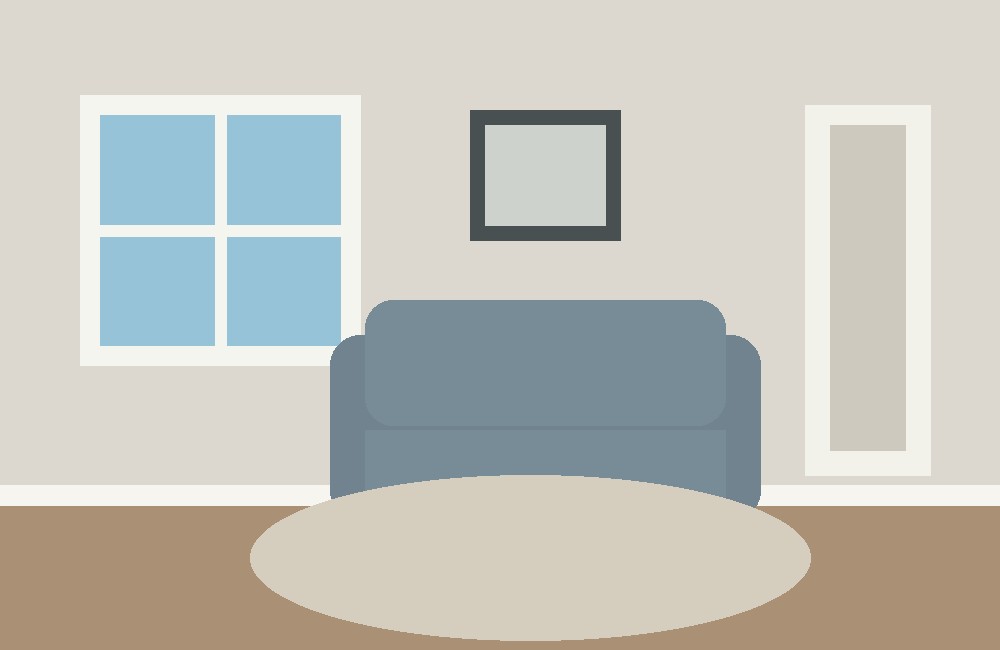 Living room paint visualizer example